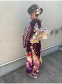 成人式シニヨンスタイル