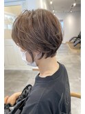 大人可愛い20代30代40代50代ふんわりショートボブ◎