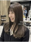 ワンカールロングヘア。