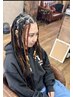【Lsize】knotless  braids エクステ込み（ストレート）