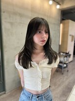 ソルトウォーター(SALT WATER)&nbsp;オリーブグレージュ/透明感カラー/ブリーチなし/恵比寿/代官山