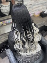 オズ 梅田店(OZ)&nbsp;シールエクステ80枚/黒×ホワイト/グラデーションスタイル♪♪