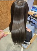ツヤ感。髪質改善　微還元ストレート