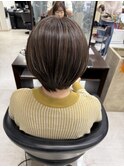 白髪ぼかしハイライト ミルクティー