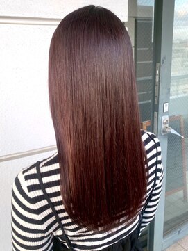 セプト 天神大名(SEPT.) 艶髪ブラウンカラー ダメージレスカラー 髪質改善 20代