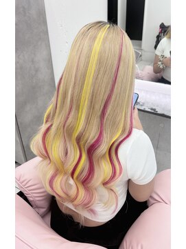 イエロー×ピンク