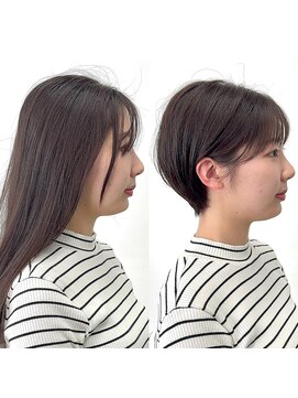 ルアン 大分駅店(ruen) 大分ショート/成人式/バッサリカット/可愛いショート