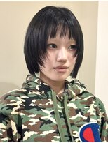 フイ(HUI)&nbsp;レイヤーカット顔まわりレイヤーボブオン眉暗髪/natsuki 金山