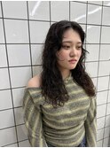 海外ガール風パーマ