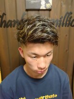 バーバーショップ サンフラット(BARBER SHOP Sun FLat)&nbsp;メッシュカラー×カット