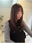 レイヤーカット/ミディアムレイヤー/ラベンダーピンク
