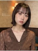 ☆春日☆ニュアンスウルフワンホンレイヤーダークブルーボブ121
