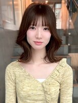 アイリス 天文館店(AIRIS)&nbsp;モカブラウン 韓国風レイヤー 透明感カラー 顔周りカット 20代