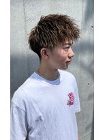 ビューティーリゾート アカヒゲ(Beauty Resort AKAHIGE) 新札幌センターパートメンズカットショートアップバングツイスパ