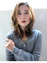 キングスベリー(Hair Relaxation King's Berry)&nbsp;ゆるふわセンターパートミディナチュラルショート