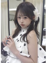 クラン 横浜(Clanc) 柔らかオリーブブラウンのガーリーロング