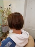 ナチュラルショートボブ 良い髪色仕上げ☆