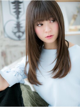 モッズヘア 越谷(mod's hair) *mod's越谷*小顔マジック★黒髪ストレートレイヤーb!