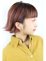 ジャコ ヘアー(jako HAIR)&nbsp;【jako】ピンク ショートボブ ケアブリーチ 外ハネ