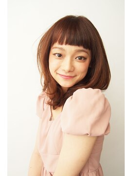 オーガニック アトリエ 大宮(organic+atelier) ミディアムパーマ×ピンクベージュ×大宮×イルミナカラー