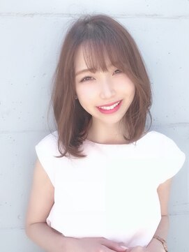 アローラ 三軒茶屋(Allora) 大人可愛いミディアム透明感ココアブラウンシースルーカラー