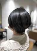 《Jill ankh姫路駅前》自毛風カラー♪丸みショートスタイル