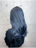 色落ちも楽しめるブルーシルバー