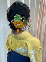 ヘアースタジオエル 卒業式 袴着付け ヘアーセット