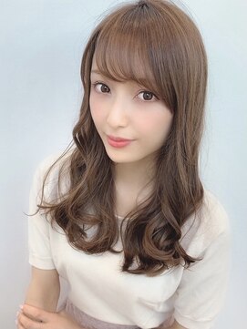 シルクレイ 新宿店(Silk-lei) 大人かわいいピンクベージュ,フェザーバング20代