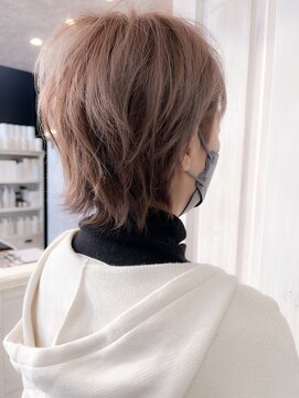 キャアリー(Caary) 福山小顔補正立体カットcaary 刈り上げハンサムショートウルフ