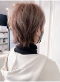 福山小顔補正立体カットcaary 刈り上げハンサムショートウルフ