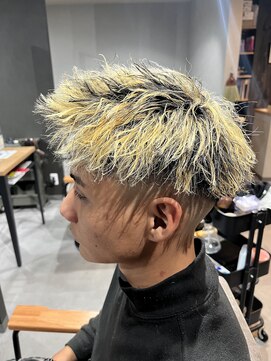 スウェル 柏店(Swell) ハイライト/マッシュパーマ/ウルフ/アッシュブラック/柏/MEN'S