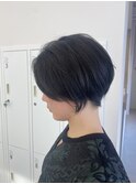 前下がりでハンサム可愛いショート
