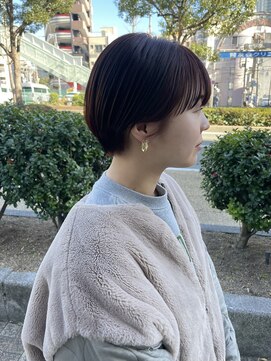 イナズマヘアー(INAZUMA HAIR) ◎マッシュショート×ピンクブラウン◎