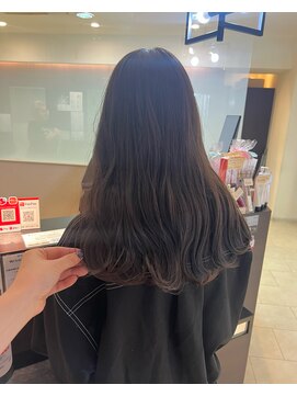 ソワンドゥ ブレス カルム 西中島店(soin de brace calme) アッシュブラウン×ワンレン/レディース／小顔