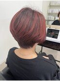 白髪ぼかし レッドヘア~