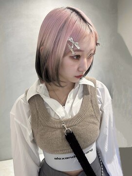 ペレ 梅田(PELE) 前髪/アンブレラカラー/こなれミディ/イメチェン/ウェーブパーマ