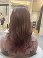 ヘアーズ ギャラリー 堺店(Hair's Gallery) ブリーチなしのWカラーでピンクのエンドカラー