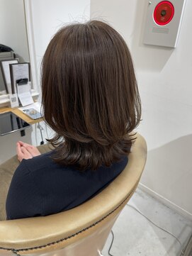 トリート 津田沼店(TREAT) ワンカールレイヤー×アッシュベージュ