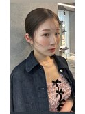 ヘアアレンジ　外はねbob イメチェン　韓国風