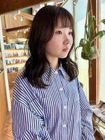 ラパンセベージュ(LA PENSEE BEIGE)&nbsp;LA PENSEE / beige 田川 / オリーブカラー/レイヤーカット