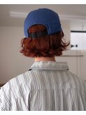 men's bob × orange color