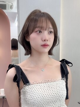 ロンドリゼル 札幌(Lond RiseL) ◯ オリーブグレー/韓国/レイヤーカット/髪質改善/縮毛矯正/札幌