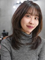 ホロン 池袋(HOLON)&nbsp;池袋HOLON【ミディアムレイヤー/ハッシュカット/グレージュ】