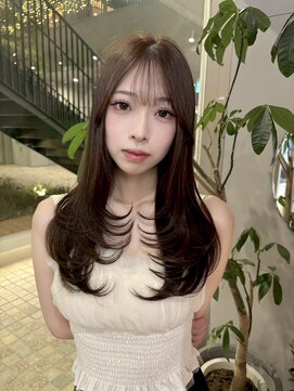 【kumu】レイヤーカット/オリーブ/ベージュ/グレージュ/透明感