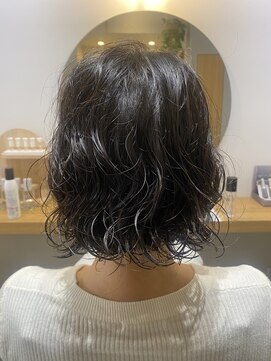 パラゴ(PARAGO.) ボブスタイル×クリームパーマ