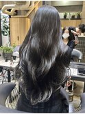 髪質改善ストレートレイヤーカット韓国カラーブリーチなし仙台