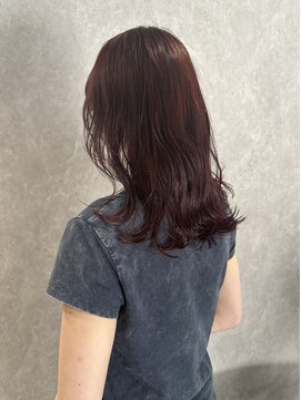 リル(RiLU) ワインレッド/ブリーチ無しカラー