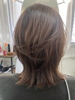 ヘアアンドメイク スタジオ ミムロ(HAIR&MAKE STUDIO MIMURO) ボブレイヤースタイル ブラウンカラー