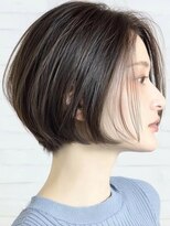 ルーファス 恵比寿 渋谷(Ruufus)&nbsp;【40代50代60代】前下がりショートボブ／前髪なし／面長カバー